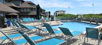 Fishery Condo with ocean views, 3 bedrooms and 2 baths and lifeguarded pool.