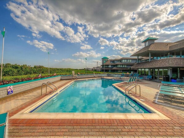 A heated pool