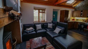 Una Smart TV, una chimenea