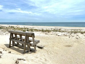 Sun-loungers, beach towels