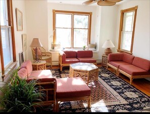 TV, fireplace, DVD player