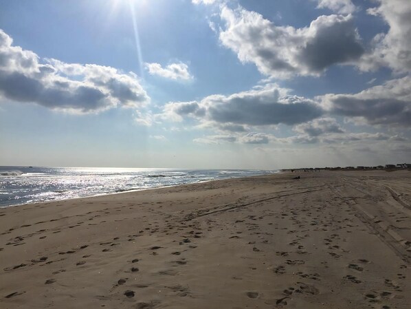 Sun-loungers, beach towels