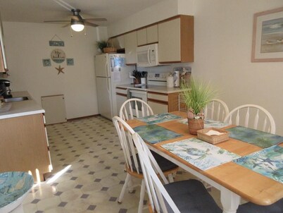Nice townhouse style condo with pool in Brant Beach.  Unit overlooks pool and is a short walk to.