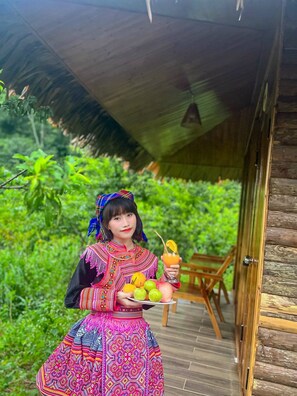 Deluxe bungalow, 1 slaapkamer, uitzicht op bergen | Luxe beddengoed, bedden met traagschuimmatrassen