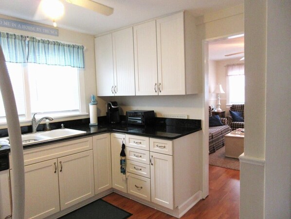 Fridge, microwave, oven, stovetop - Immaculate 3 bedroom first floor duplex in Ship Bottom, close to the beach. (Ship Bottom)