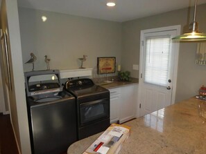 Fridge, microwave, oven, stovetop - Bayside Cape, Quiet Street. (Beach Haven Crest)