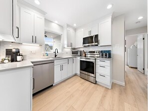 Fridge, oven, stovetop, dishwasher - LBI vacation rental with pool (The Dunes)