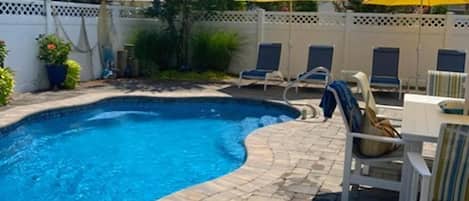A heated pool