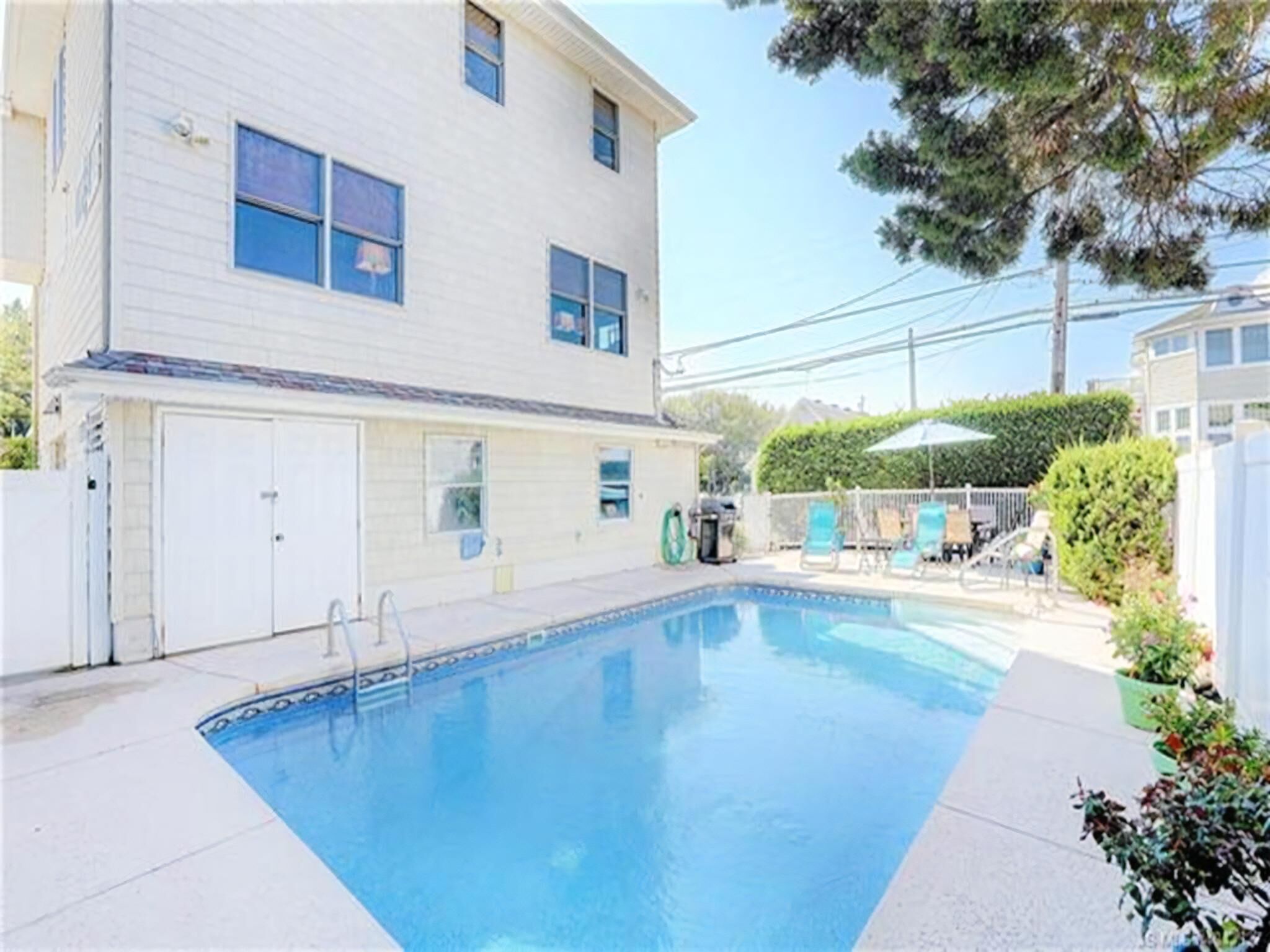 A heated pool