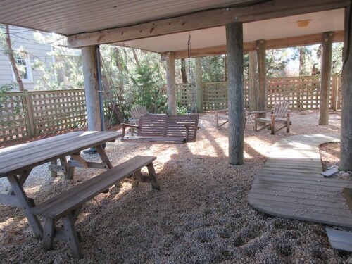 This pet friendly home is located on the ocean block in Barnegat Light, close to the beach.