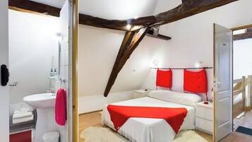 1 slaapkamer, een strijkplank/strijkijzer, wifi, beddengoed