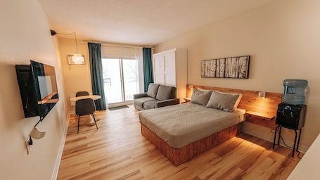 Estudio Confort, varias camas, balcón, vistas al lago | Wifi gratis y ropa de cama. Pimishka Domaine Nature - Chalets