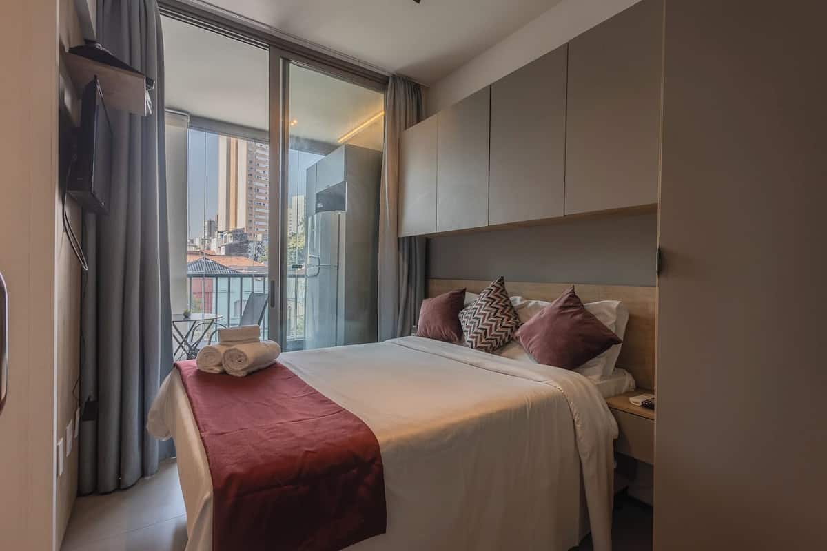 Exclusive-Studio | 1 Schlafzimmer, laptopgeeigneter Arbeitsplatz, kostenloses WLAN