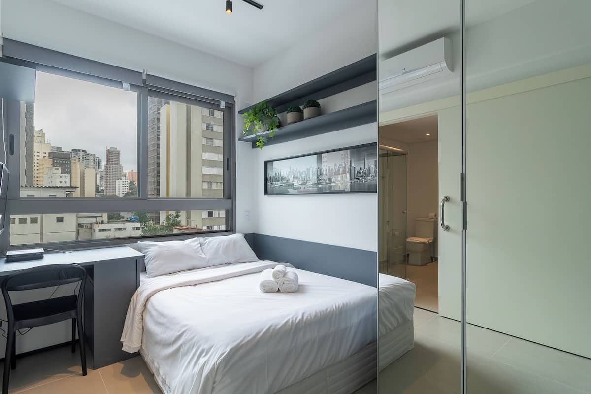 Design-Studio, 1 Schlafzimmer | 1 Schlafzimmer, laptopgeeigneter Arbeitsplatz, kostenloses WLAN
