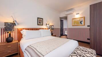 Doppia Deluxe | Una cassaforte in camera, una scrivania, postazione laptop