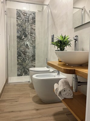 Dusche, Haartrockner, Bidet