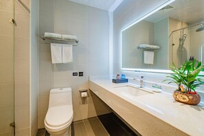 Bathroom - Greentree INN Jiujiang Railway Station Qianhongxiang Hotel (Jiujiang)
