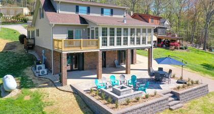 Pristine lake house offering watersports, gameroom favorites, and stunning view