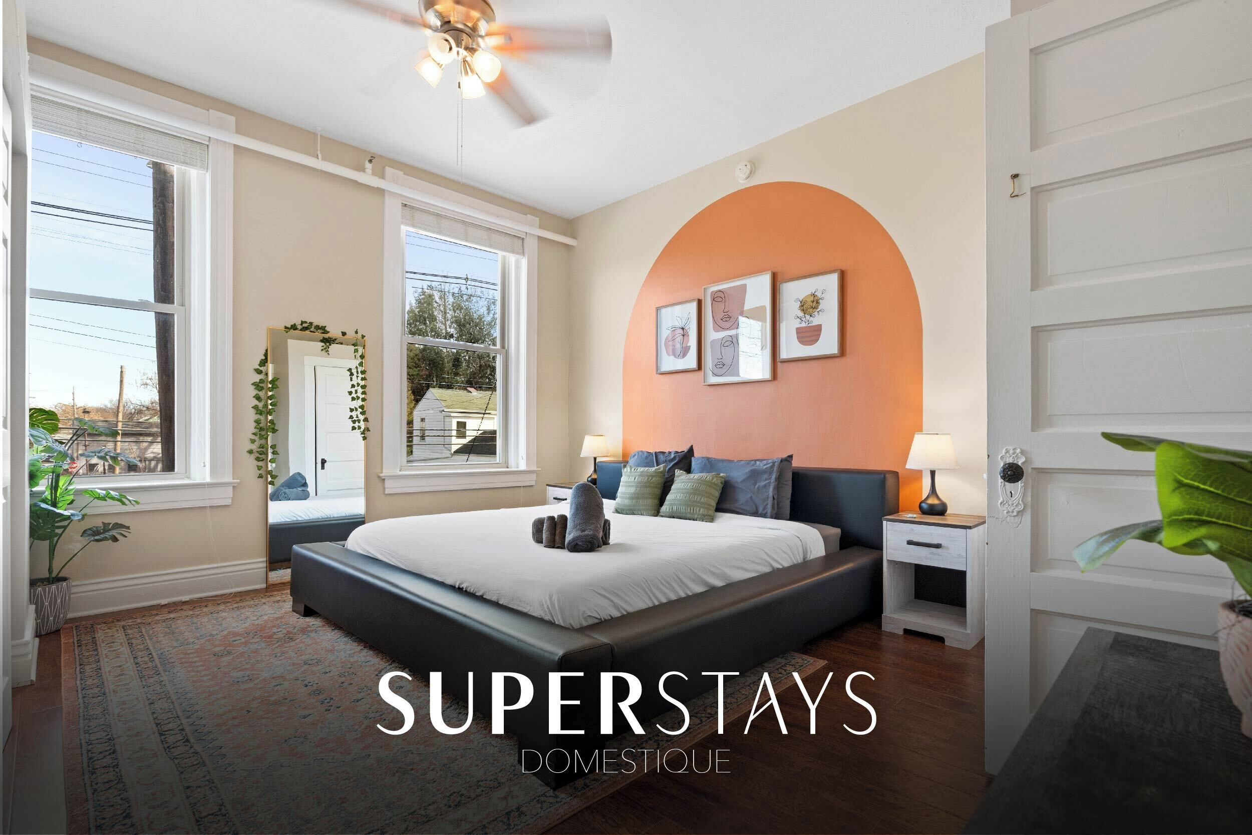 3 soverom, strykejern/-brett, wi-fi og sengetøy