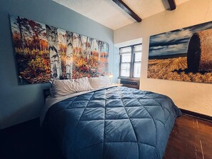 Desk, iron/ironing board, travel cot, free WiFi