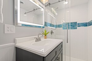 Shower, hair dryer