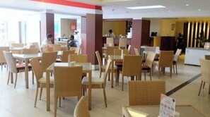 Enjoy a casual dining experience with comfortable seating and ample space for small groups or solo diners.