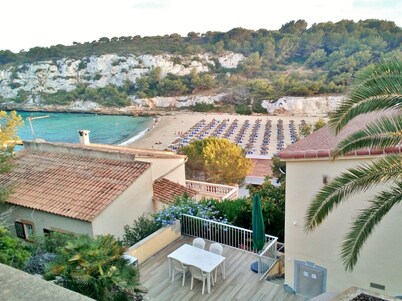 DP: directly on the beach, large terrace, sea view & garden