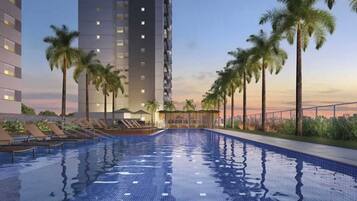 Indoor pool, outdoor pool