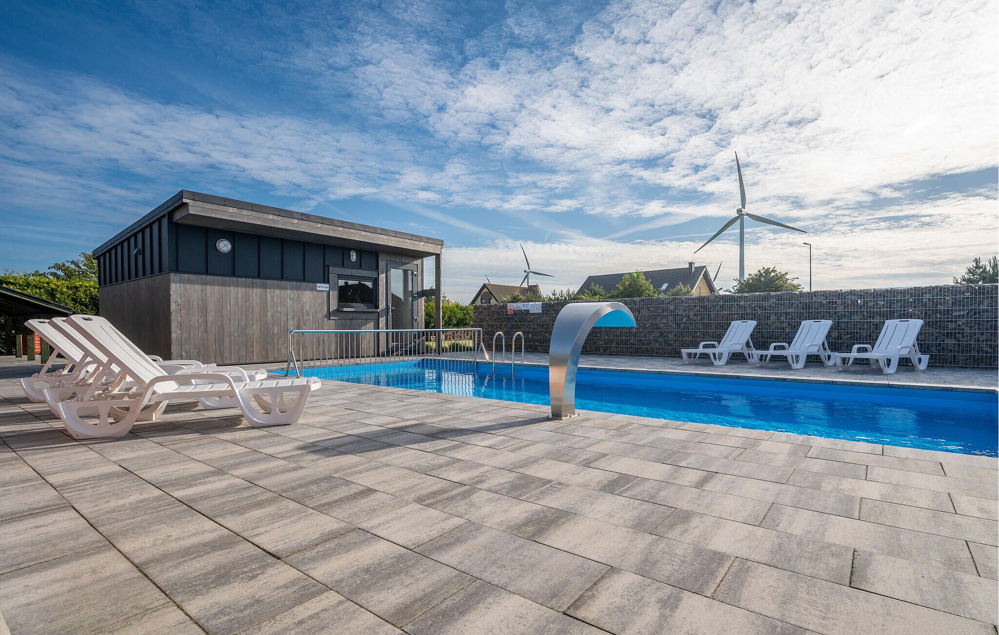 A heated pool