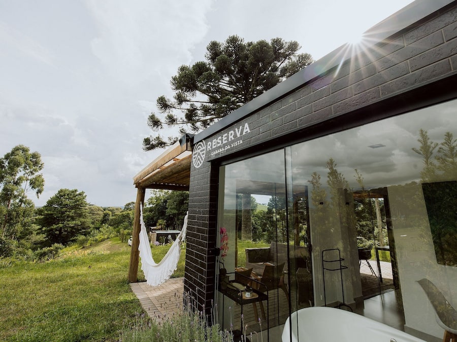 Cabin | Bathroom | Separate tub and shower, jetted tub, hair dryer, bathrobes