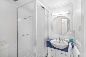 Hair dryer, towels