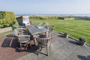 Outdoor dining - Alte Mühle, Whg. 12 Polo Suite - Alte Mühle (Sylt-Ost)