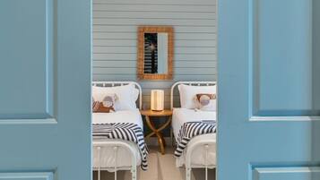 5 bedrooms, iron/ironing board, travel cot, WiFi