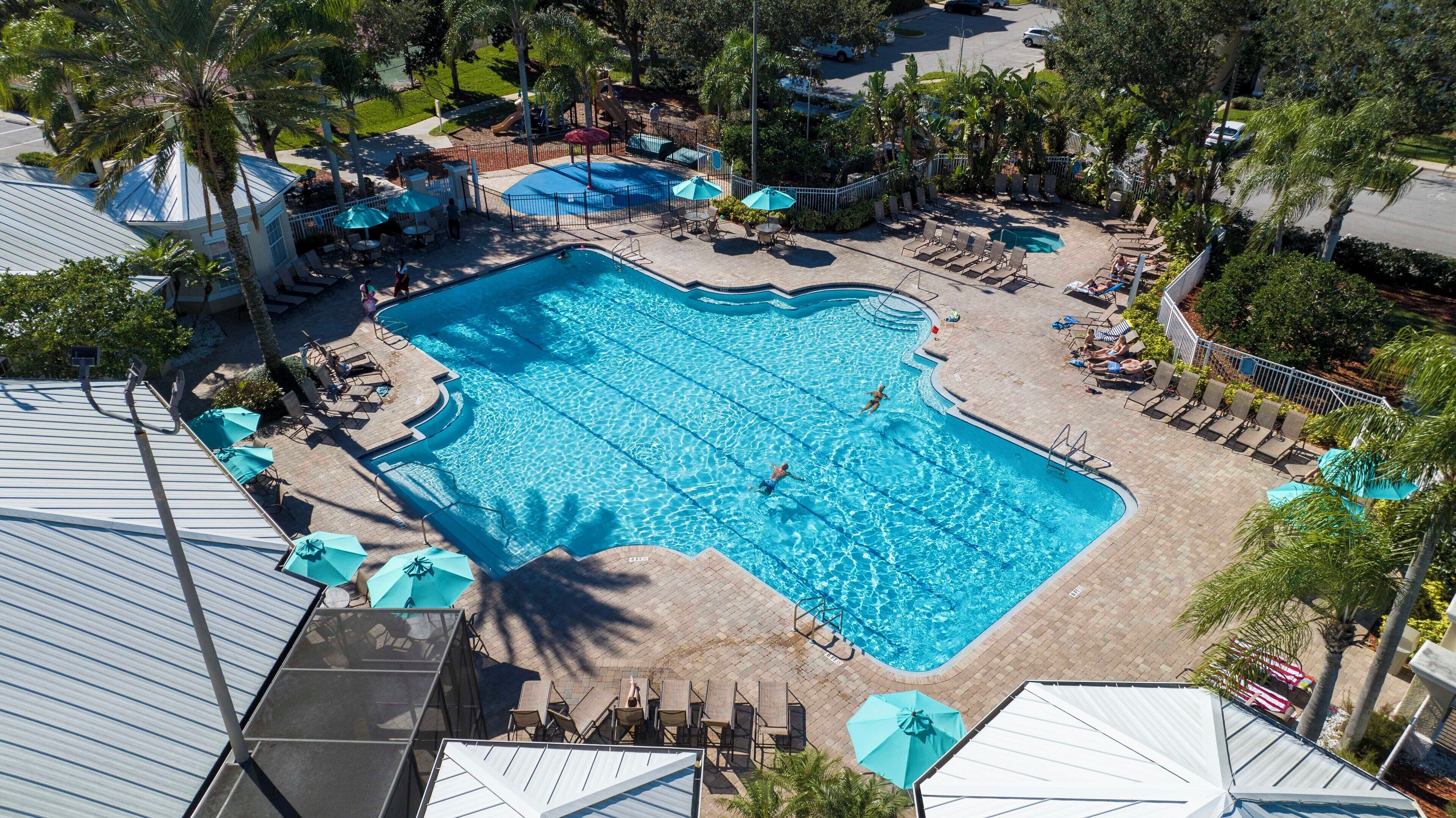 Et oppvarmet basseng