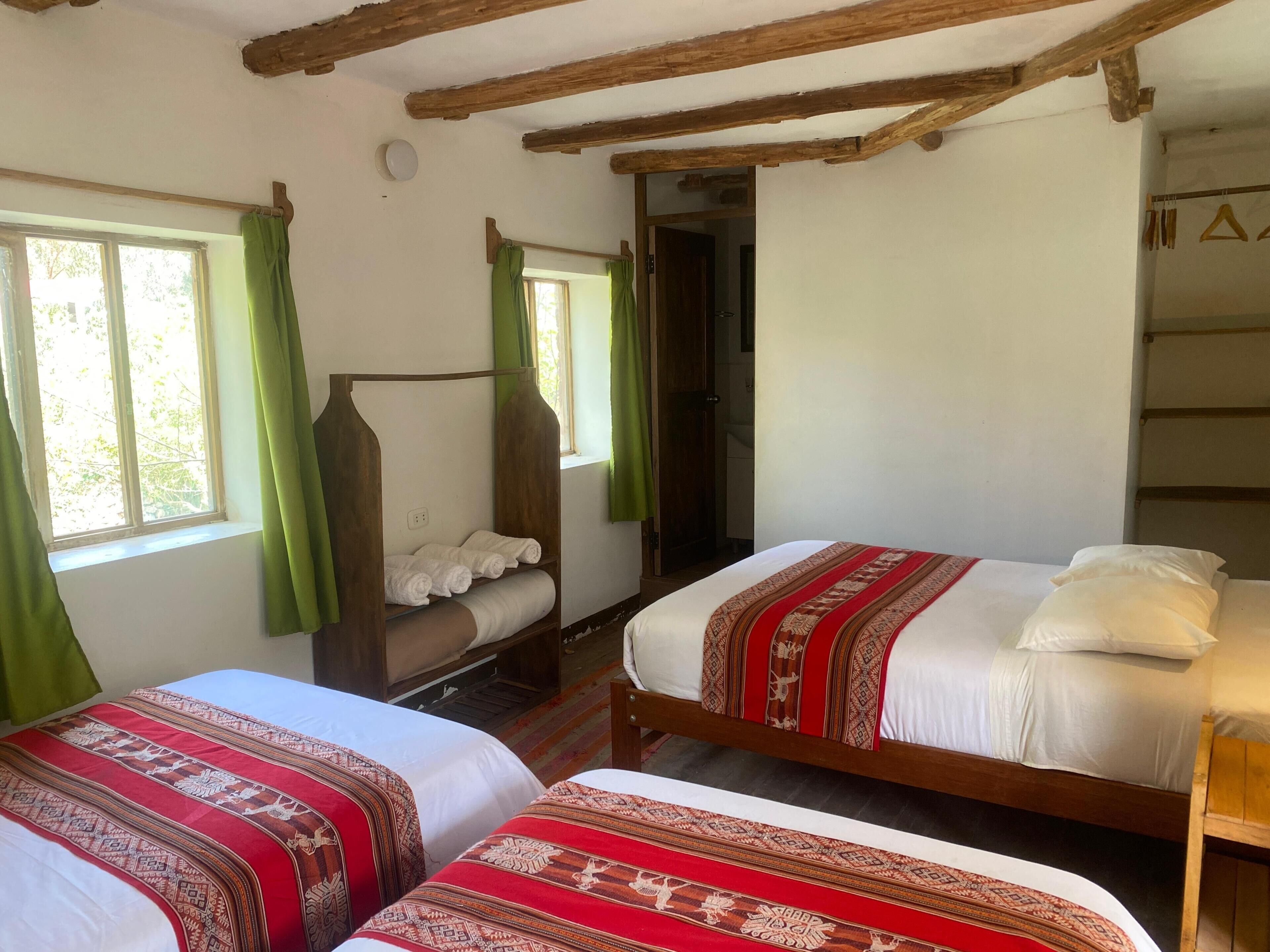 Family Triple Room, 1 Bedroom, Private Bathroom, Garden View | Premium bedding, down comforters, desk, WiFi (free)