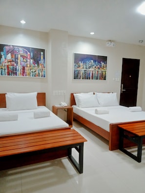 Premium bedding, free WiFi, bed sheets