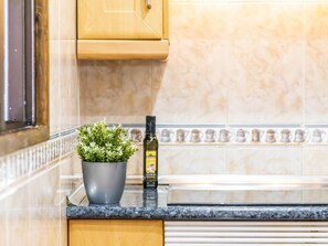 Fridge, microwave, oven, toaster