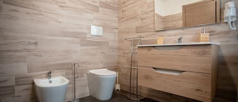Shower, hair dryer, bidet