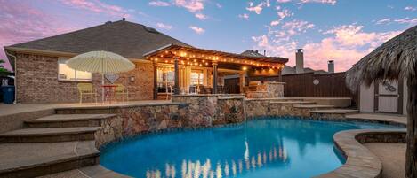 A heated pool