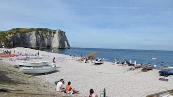 Vlak bij het strand