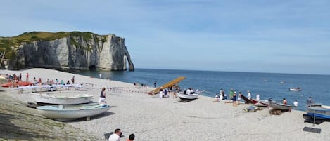 Vlak bij het strand