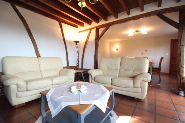 TV, fireplace, DVD player