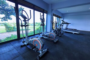 Deluxe Apartment, 2 Bedrooms, Lake View | In-room fitness - Aquarius Kigo Resort  (Kampala)