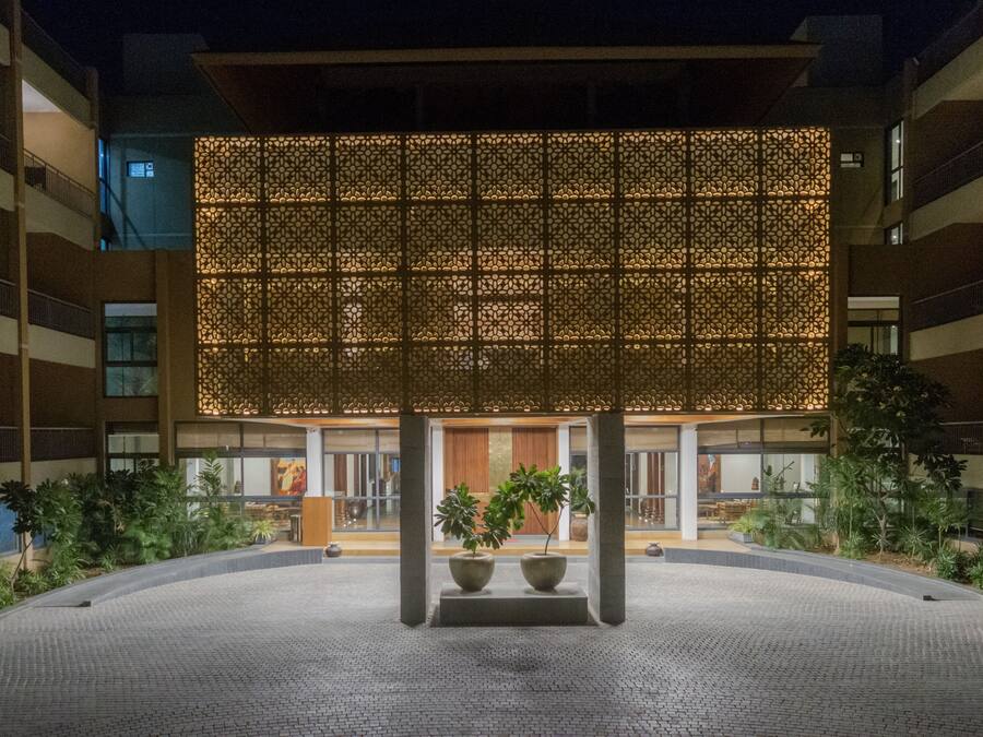 Front of property - evening/night