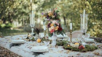 Espace banquet en plein air