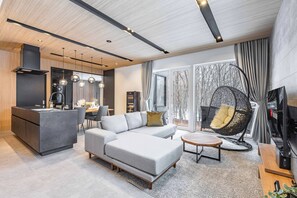 高级别墅 | 迷你吧、笔记本电脑工作区、遮光窗帘、熨斗/熨衣板