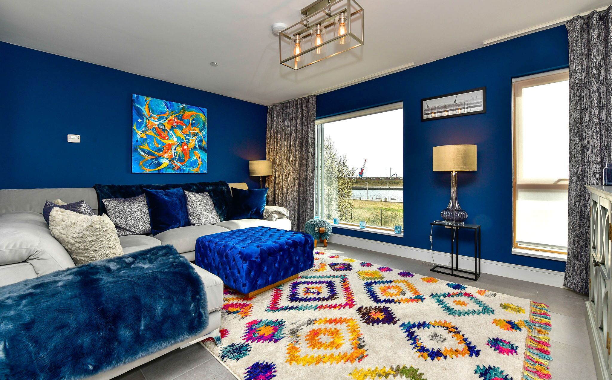 Luxury House | Living area | 50-inch flat-screen TV with digital channels, TV