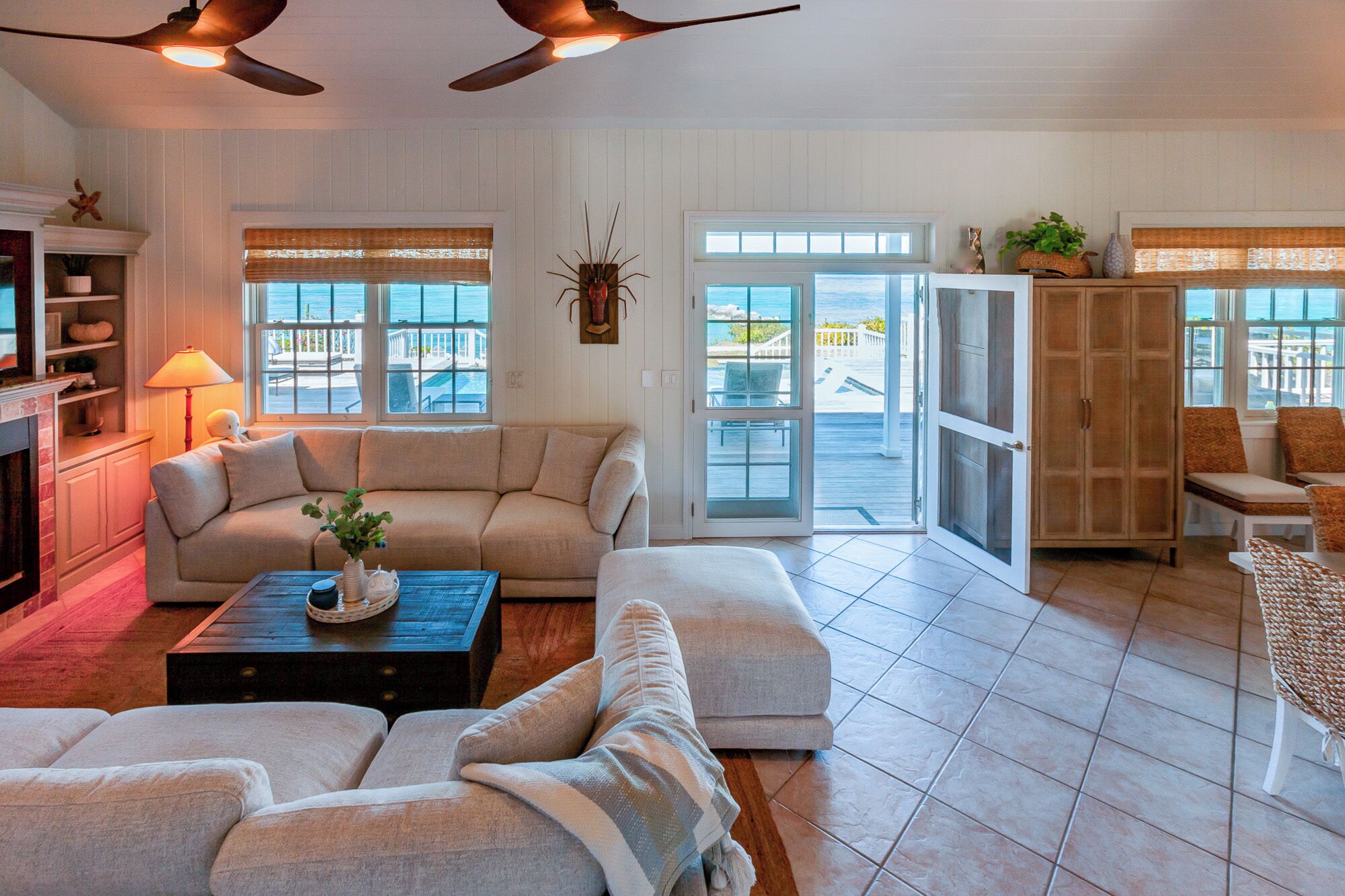 TV connectée, cheminée, vidéothèque