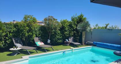 Villa D'architecte Récente Dans Quartier Résidentiel,20 mns Plages