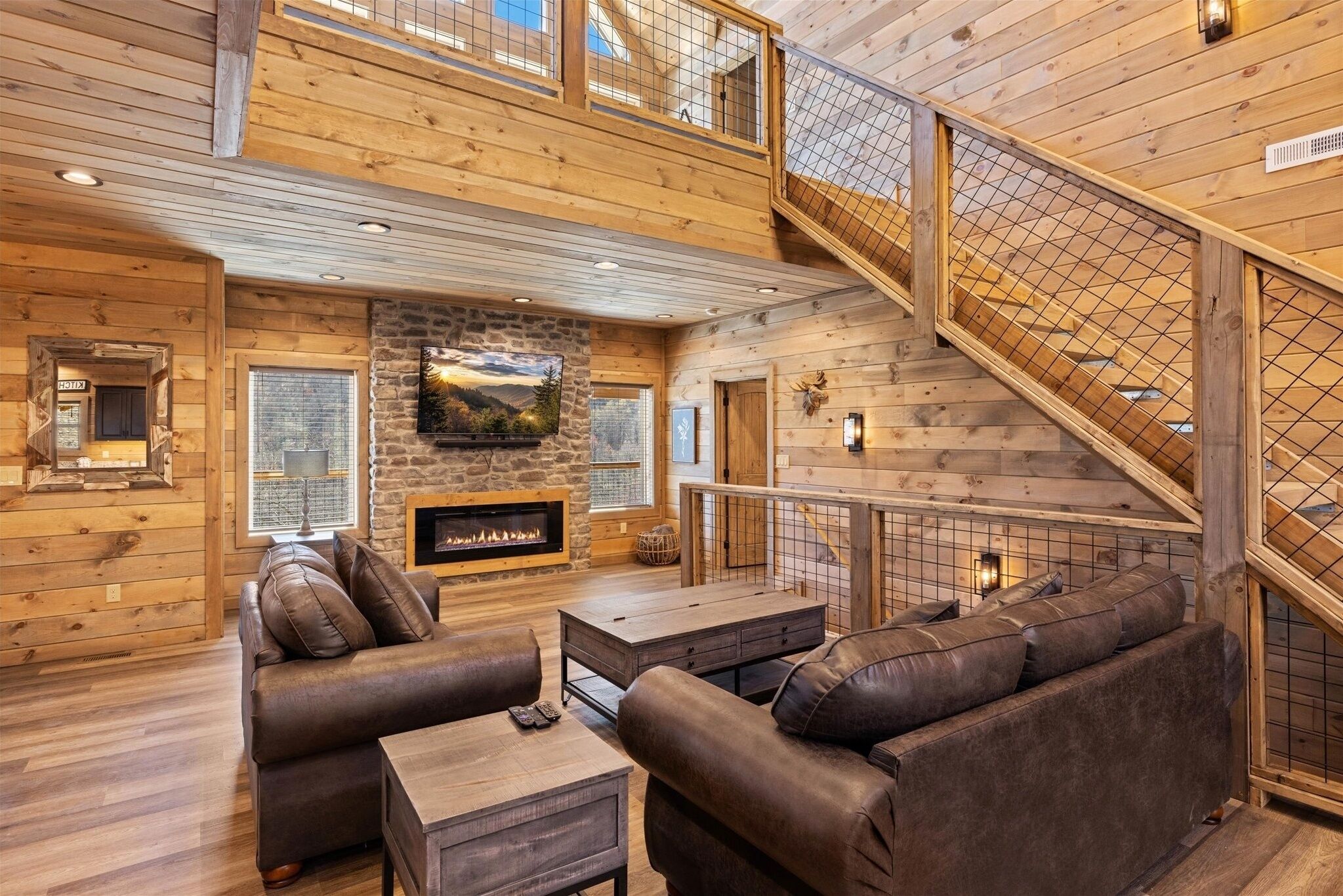 65-inch Smart TV with cable channels